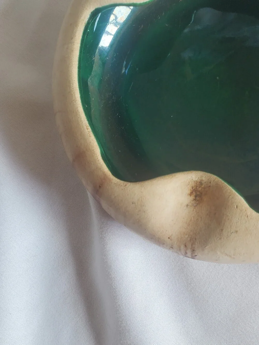 Nemadji Vtg Rocky Mountain #213 Handmade MCM Retro Pottery Ashtray Trinket Bowl
